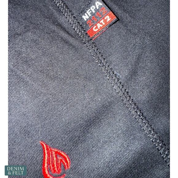 Forge FR Flame Resistant Black Long Sleeve Work Shirt 4XL HRC2 NFPA 70E NEW~NWT - Picture 3 of 8